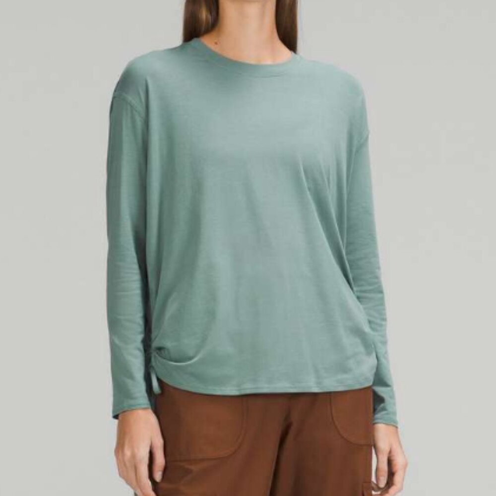 Lululemon Pima Cotton Side-Cinch Long Sleeve NWOT